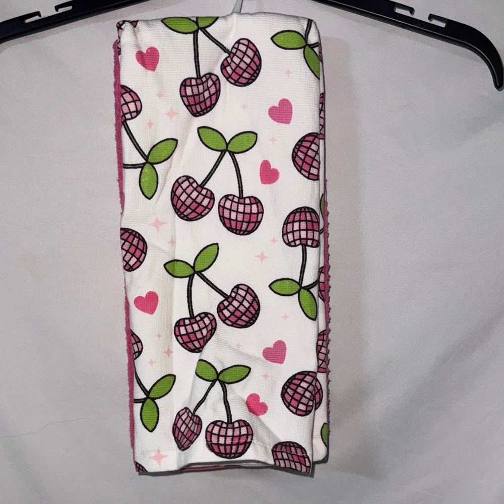 Deborah Connolly Valentines Day Disco Cherry Towel Set of 3